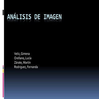 Análisis de imagen fija