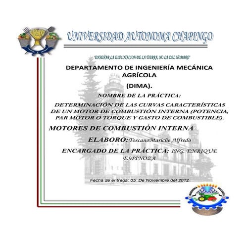 Practica de curvas cracteristicas de un motor diesel
