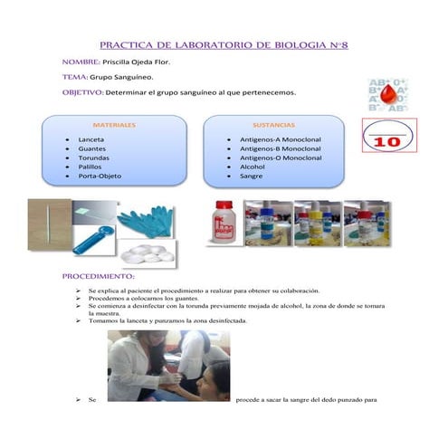 Practica 8 de biologia | DOCX