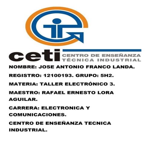 Practica de la luz nocturna y la punta logica.