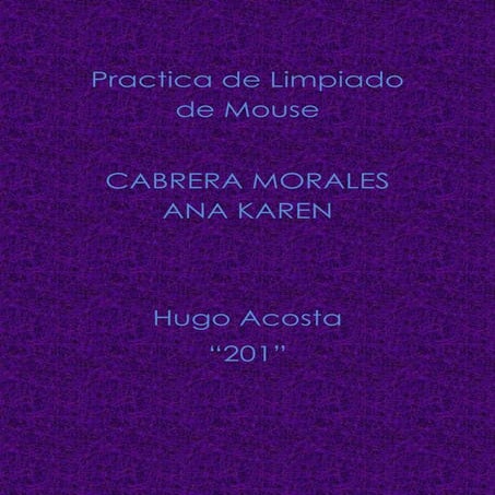 Practica de limpiado de mouse! correccion