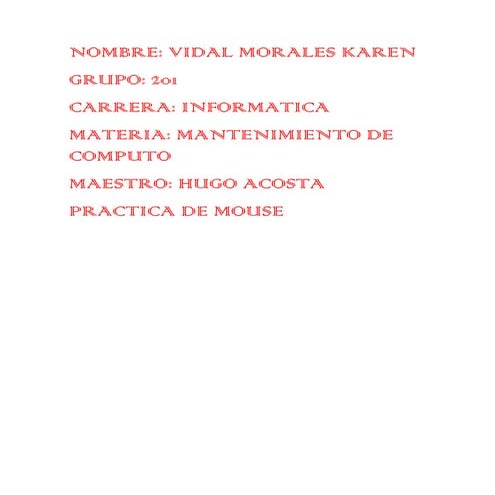 Practica del mouse o rata