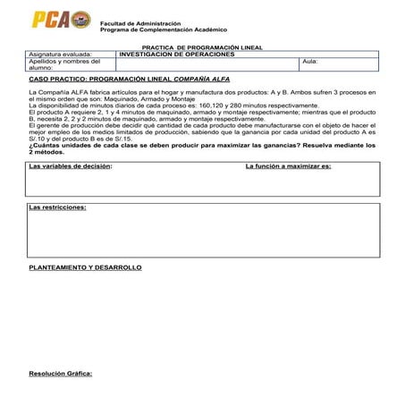 Practica  de programación lineal