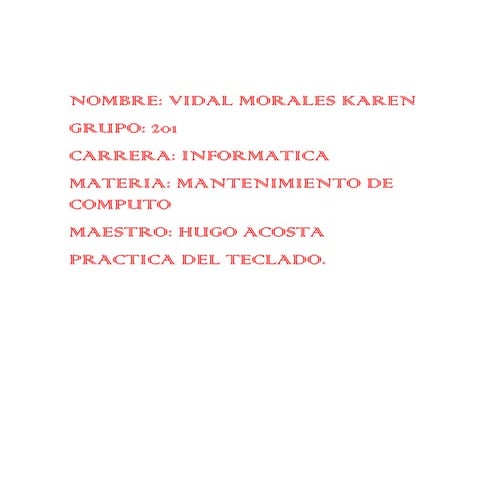 Practica de teclado