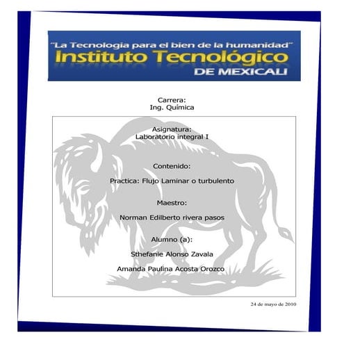 Practica flujo laminar