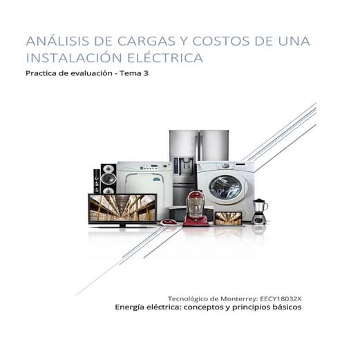 Análisis de cargas eléctricas en una vivienda