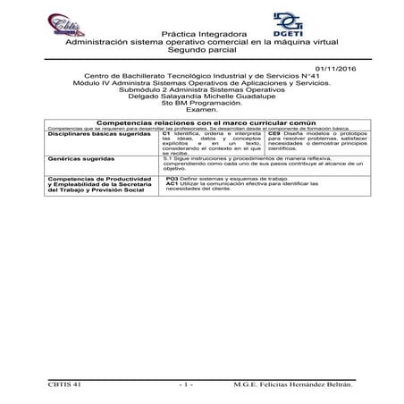 Practica integradora ii parcial  administracion de un sistema operativo comer...