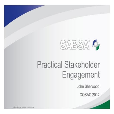 Practical Stakeholder Engagement