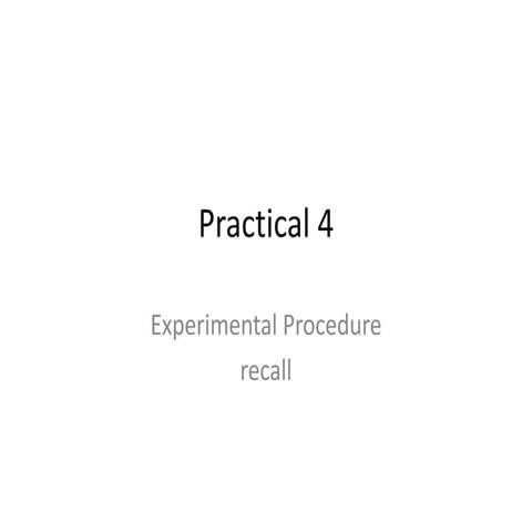 Practical 4 | PPTX | Skin Care | Beauty