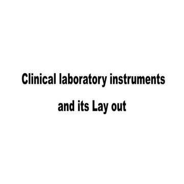 Clinical Laboratory equipments and Layout.pdf