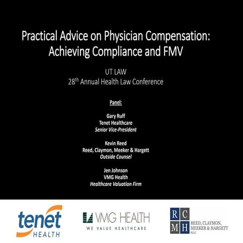 Practical Advice on Physician Compensation 