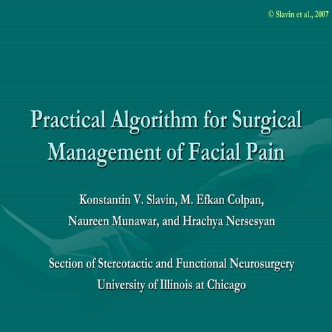 Non pharmacological management of neurogenic pain | PPT