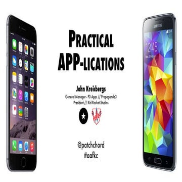 Practical APP-lications: Mobile App Planning and Analytics