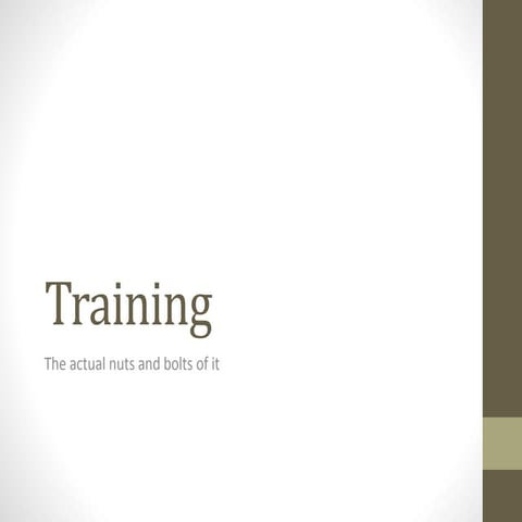 How do HS, College, and Elites actually train?