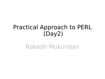 Practical approach to perl day2