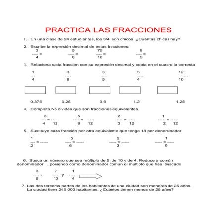 Practica Las Fracciones