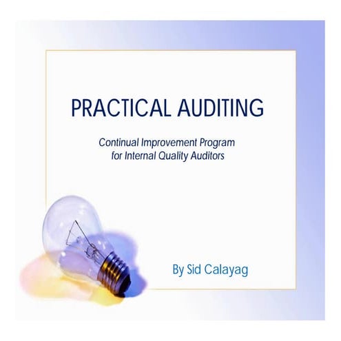 Practical auditing
