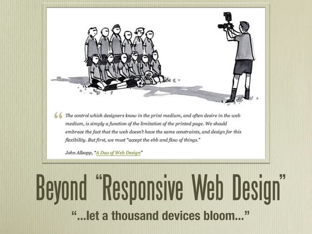 (Practical) Beyond Responsive Web Design (WordCamp Miami 2011)