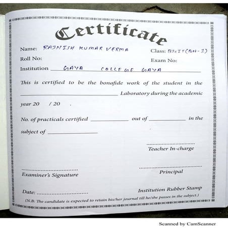 Practical file for DBMS