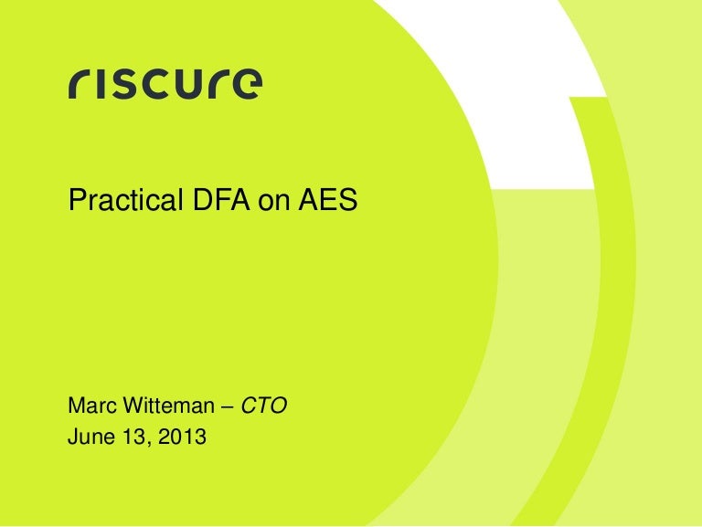 Practical Differential Fault Attack on AES