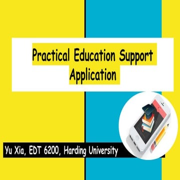 Practical education support application
