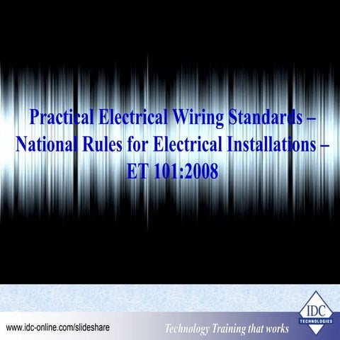 Practical Electrical Wiring Standards - National Rules for Electrical Install...