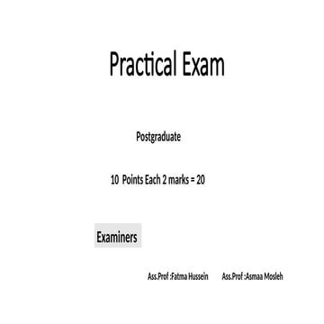 Practical Exam (1) - Copy.pptxcariology second part. | PPTX