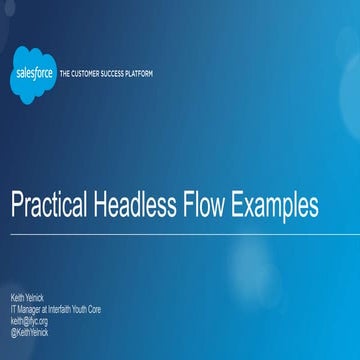 Practical Headless Flow Examples