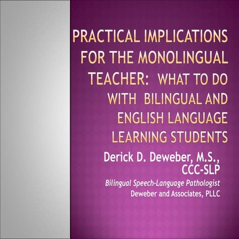 Practical implications for_the_monolingual_therapist