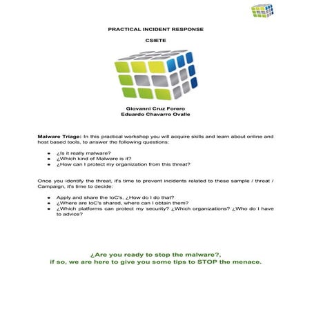 Practical Incident Response - Work Guide