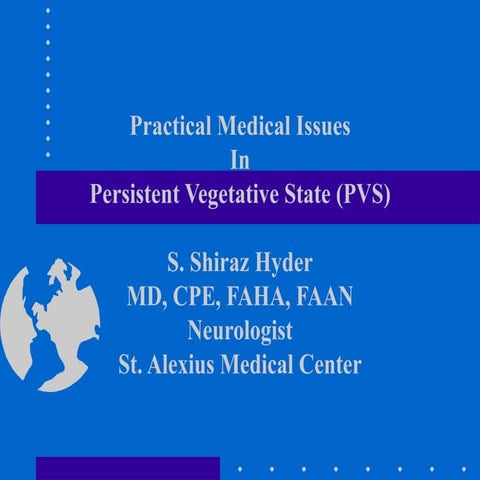 Persistent vegetative state | PPTX