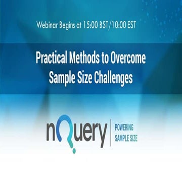 Practical Methods To Overcome Sample Size Challenges