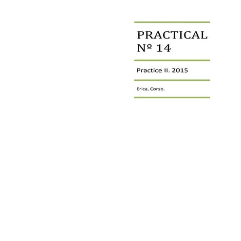 PRACTICAL Nº 14
