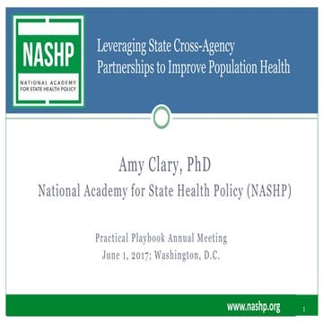 Leveraging State Cross-Agency Partnerships to Improve Population Health