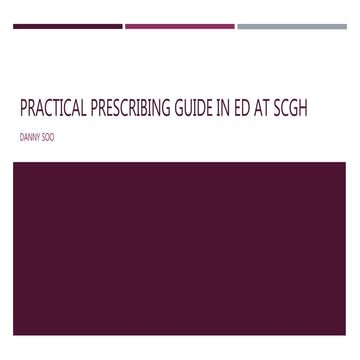 Practical Prescribing Guide