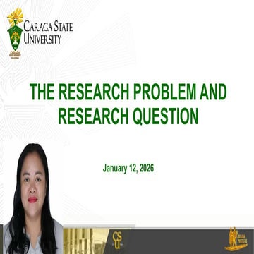 practical res. Research Problem and Research Questions | PPTX