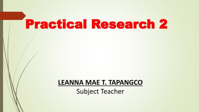 Practical Research 2 Pptx Practical Research 2 Pptx