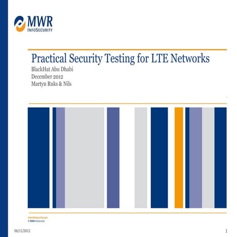 Practical security testing for lte networks