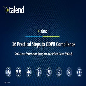 Practical steps to GDPR compliance 