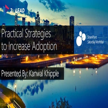 Practical Strategies to Increase Adoption