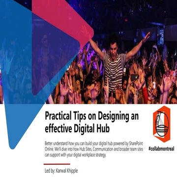 Practical Tips on Designing an effective Digital Hub #collabmontreal