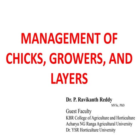 Practical Unit 14 Management of Chicks, Growers, and Layers.pptx