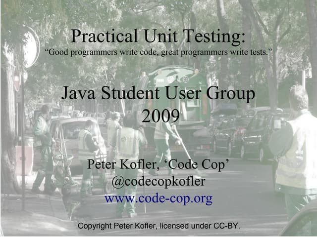 Practical (J)Unit Testing (2009)