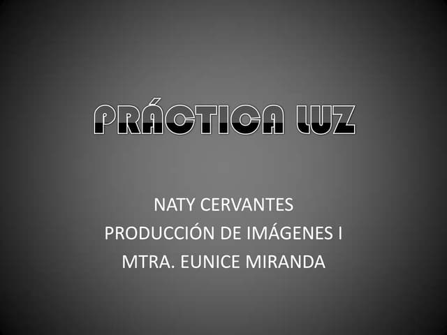Practica luz