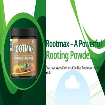 Rootmax: Practical Tips for Higher Yields | PPTX