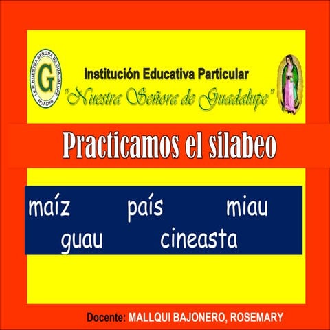 Reglas de silabificación en español | PDF