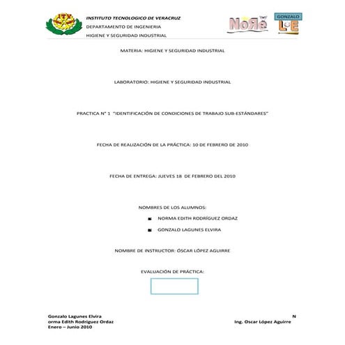 Higiene y Seguridad Industrial Practia 1