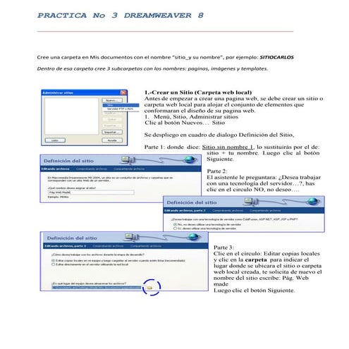 Practica no 3 dreamweaver 8