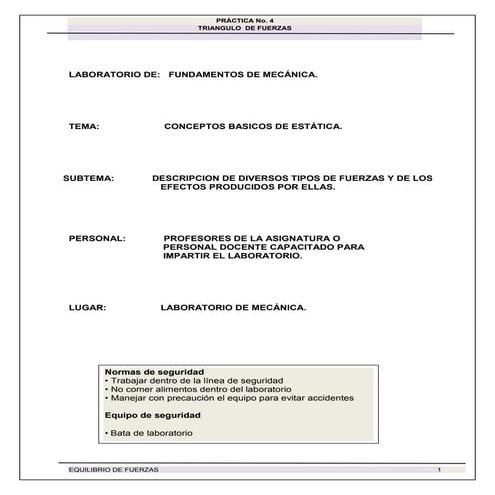 Practica no. 4 Ley del triangulo.