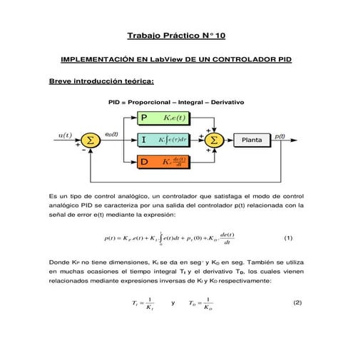 Practica pid labview | PDF